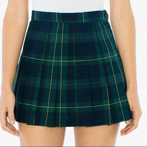 American Apparel Plaid Tennis Skirt Size Large